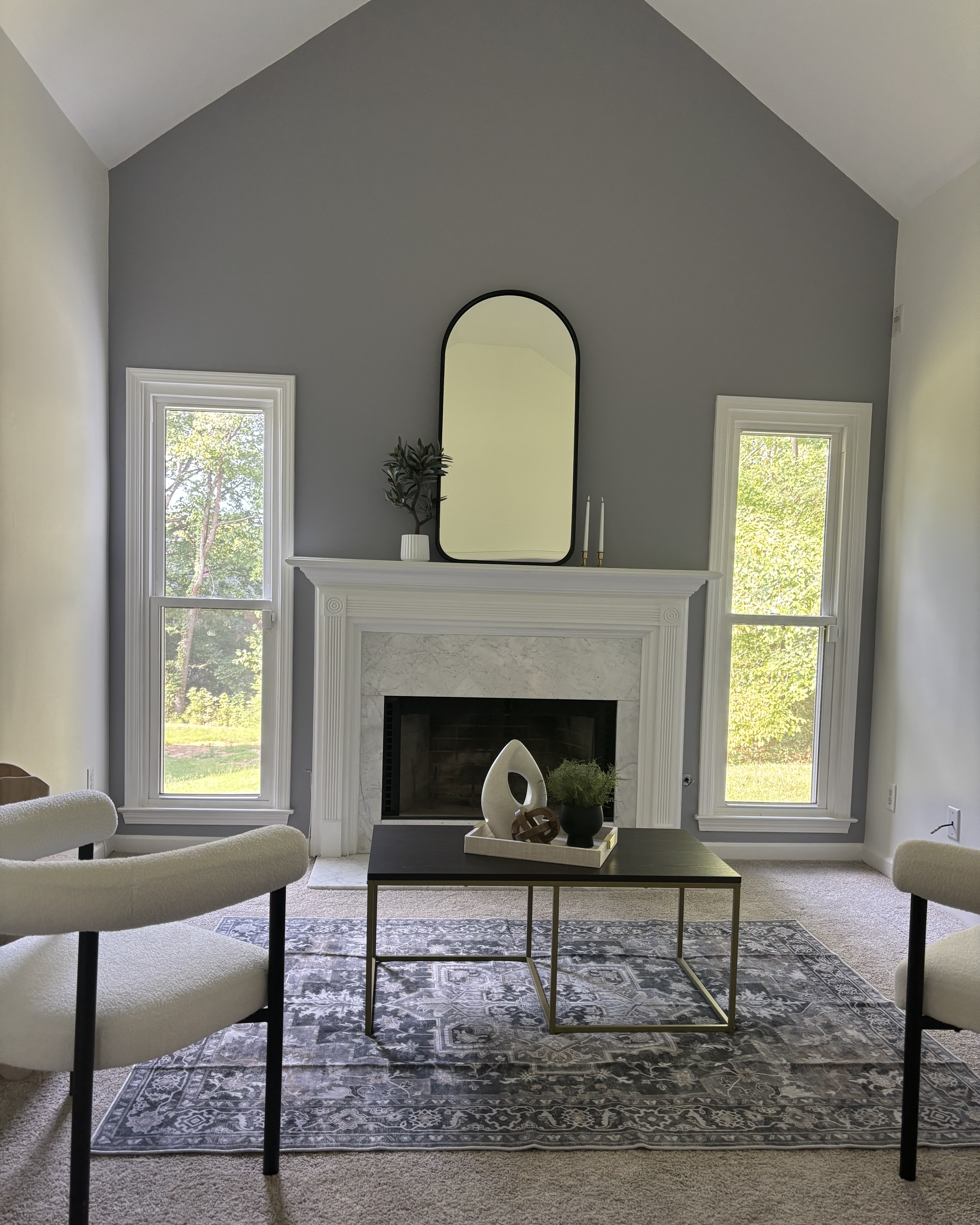 Accent wall painting bedroom