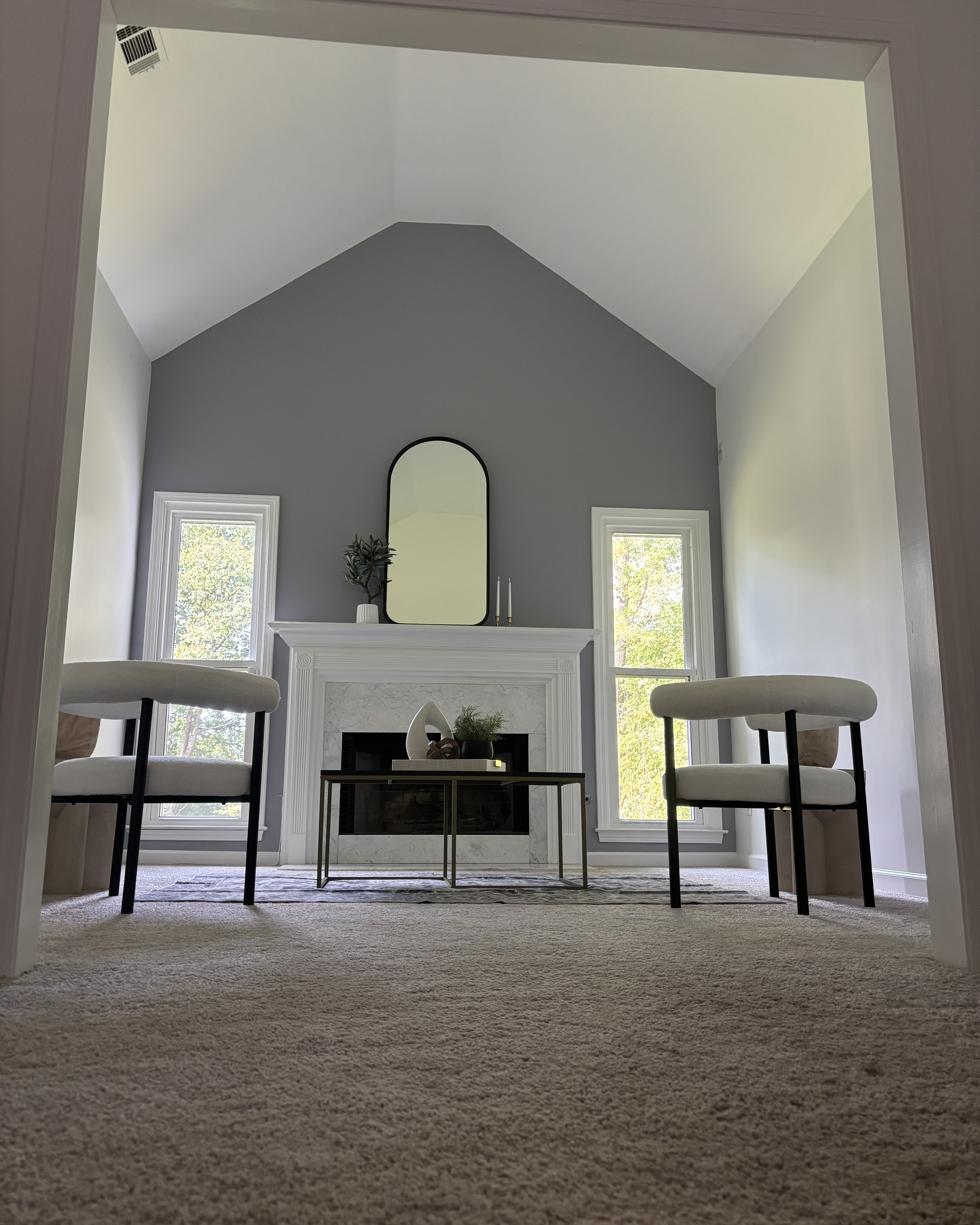 Living room accent wall